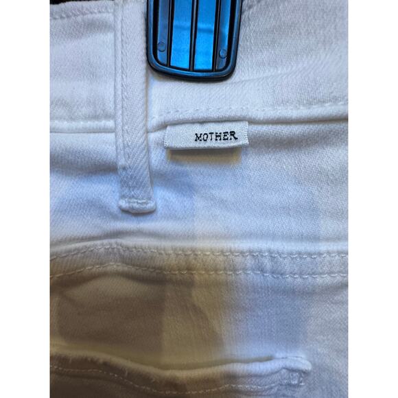 MOTHER The Hustler Ankle Fray in Fairest Of Them All white size 30 (New) - Picture 6 of 11